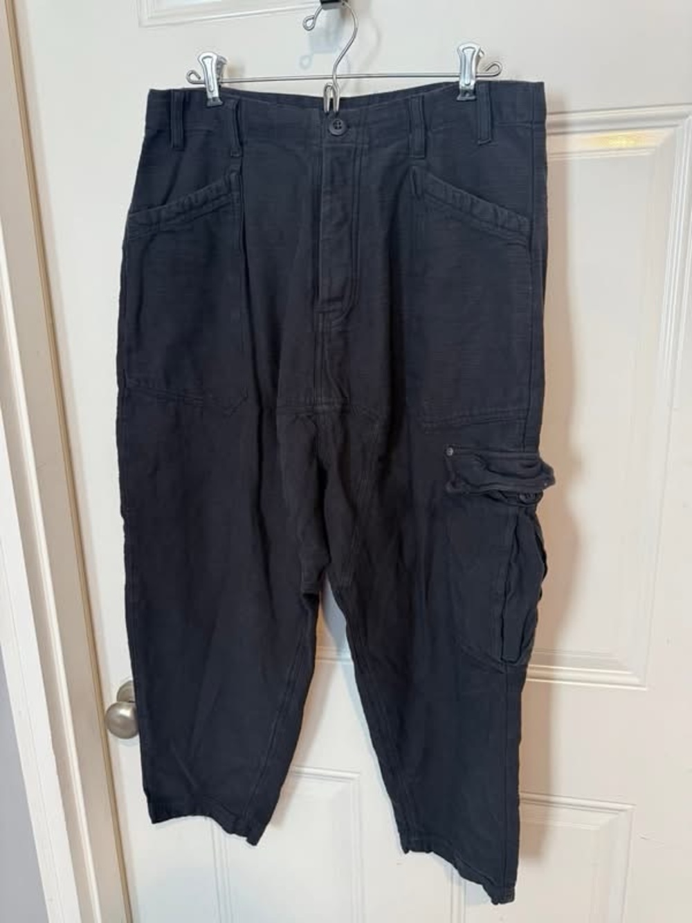 Free people loose distressed cargo pants